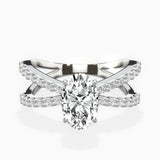 Reverse Shank Solitaire Engagement Ring