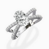 Reverse Shank Solitaire Engagement Ring