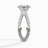 Reverse Shank Solitaire Engagement Ring