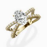 Reverse Shank Solitaire Engagement Ring