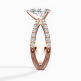 Reverse Shank Solitaire Engagement Ring