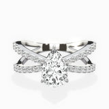 Reverse Shank Solitaire Engagement Ring