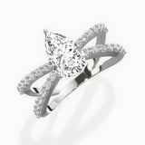 Reverse Shank Solitaire Engagement Ring