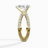 Reverse Shank Solitaire Engagement Ring