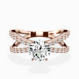 Reverse Shank Solitaire Engagement Ring