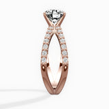 Reverse Shank Solitaire Engagement Ring