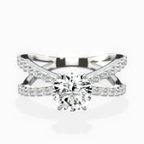 Reverse Shank Solitaire Engagement Ring
