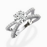 Reverse Shank Solitaire Engagement Ring