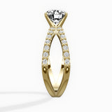 Reverse Shank Solitaire Engagement Ring