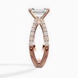 Reverse Shank Solitaire Engagement Ring