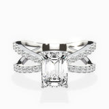 Reverse Shank Solitaire Engagement Ring