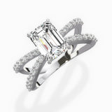 Reverse Shank Solitaire Engagement Ring