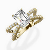 Reverse Shank Solitaire Engagement Ring