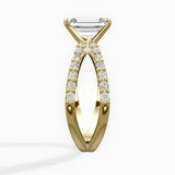 Reverse Shank Solitaire Engagement Ring