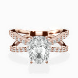 Reverse Shank Solitaire Engagement Ring