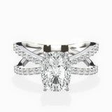Reverse Shank Solitaire Engagement Ring