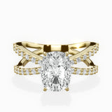 Reverse Shank Solitaire Engagement Ring