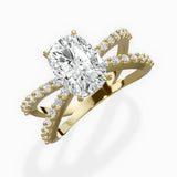 Reverse Shank Solitaire Engagement Ring