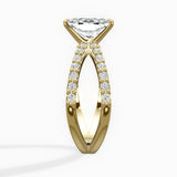 Reverse Shank Solitaire Engagement Ring
