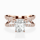 Reverse Shank Solitaire Engagement Ring