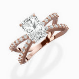 Reverse Shank Solitaire Engagement Ring