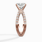 Reverse Shank Solitaire Engagement Ring