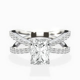 Reverse Shank Solitaire Engagement Ring