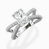 Reverse Shank Solitaire Engagement Ring
