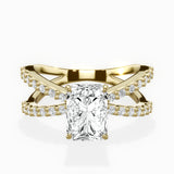 Reverse Shank Solitaire Engagement Ring