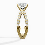Reverse Shank Solitaire Engagement Ring
