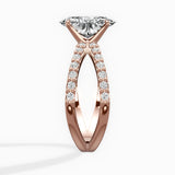 Reverse Shank Solitaire Engagement Ring