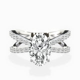 Reverse Shank Solitaire Engagement Ring