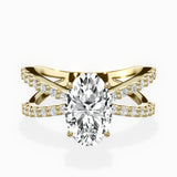 Reverse Shank Solitaire Engagement Ring