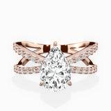 Reverse Shank Solitaire Engagement Ring