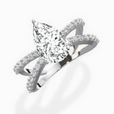 Reverse Shank Solitaire Engagement Ring