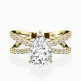 Reverse Shank Solitaire Engagement Ring