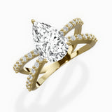Reverse Shank Solitaire Engagement Ring