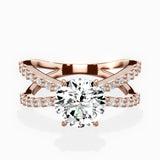 Reverse Shank Solitaire Engagement Ring