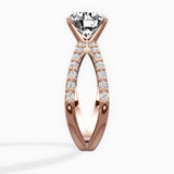 Reverse Shank Solitaire Engagement Ring