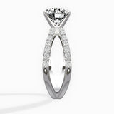 Reverse Shank Solitaire Engagement Ring