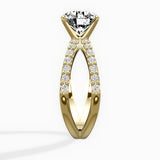 Reverse Shank Solitaire Engagement Ring