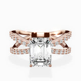 Reverse Shank Solitaire Engagement Ring