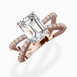 Reverse Shank Solitaire Engagement Ring