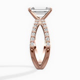 Reverse Shank Solitaire Engagement Ring