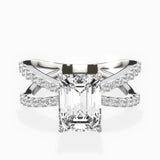 Reverse Shank Solitaire Engagement Ring