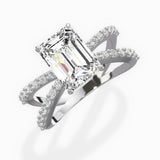 Reverse Shank Solitaire Engagement Ring