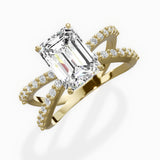 Reverse Shank Solitaire Engagement Ring