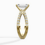 Reverse Shank Solitaire Engagement Ring