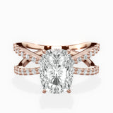 Reverse Shank Solitaire Engagement Ring