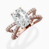 Reverse Shank Solitaire Engagement Ring